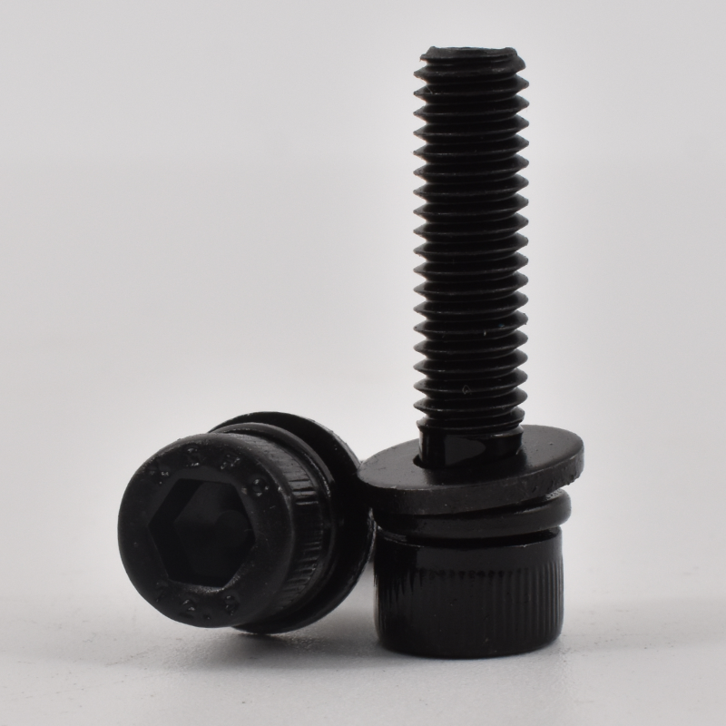 Black oxide Hex Socket Cap Head Combination Screws