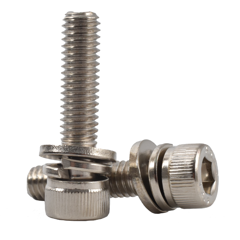 Nickel-plated Hex Socket Cap Head Combination Screws