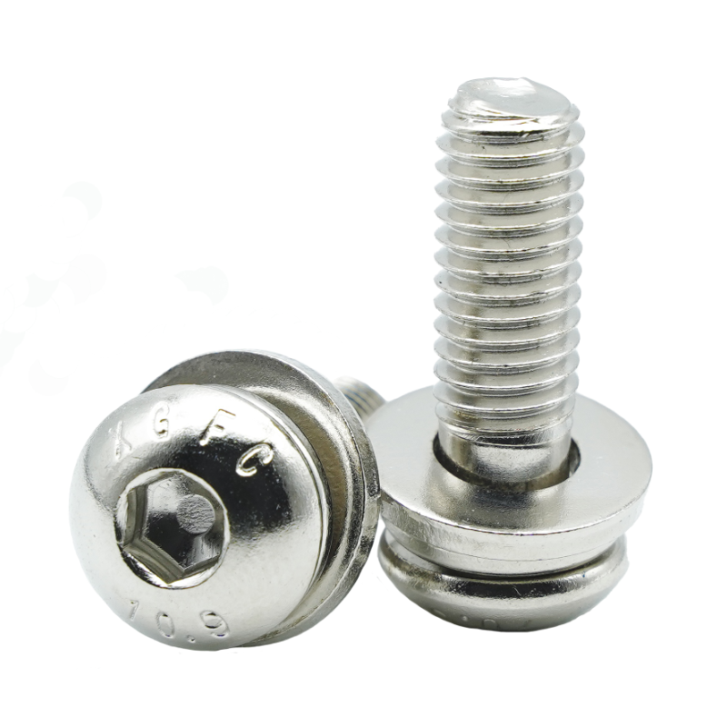 Nickel-plated Hex Socket Button Head Combination Screws
