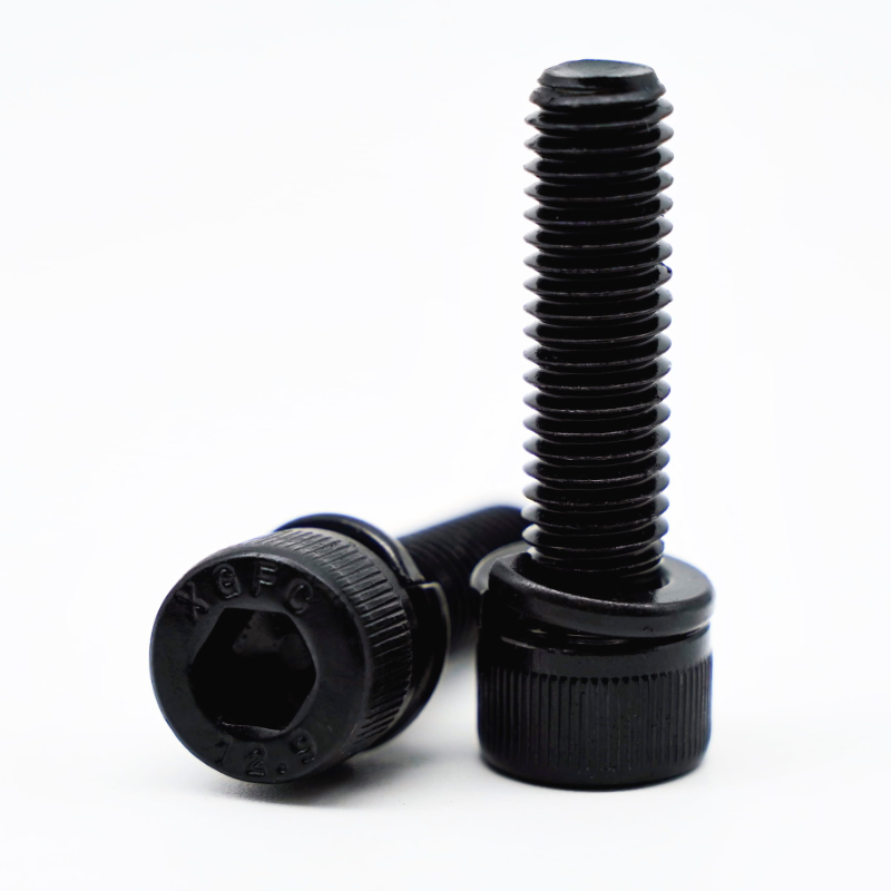 Black oxide Hex Socket Head Cap Screws with Spring Washer