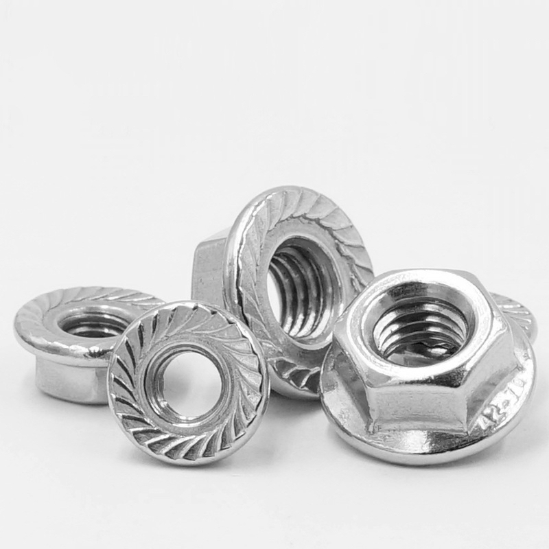 Nickel-plated Hex Nuts with Flange